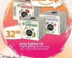 COOP TIP Leros bylinný čaj nabídka