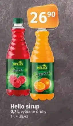 COOP TIP Hello sirup nabídka