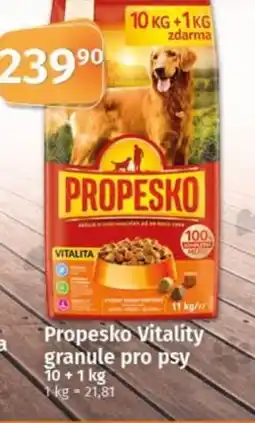COOP TIP Propesko Vitality granule pro psy nabídka