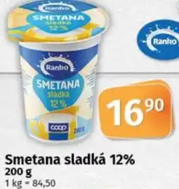 COOP TIP Ranko Smetana sladká 12% nabídka
