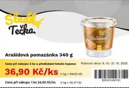 COOP TIP Arašídová pomazánka nabídka
