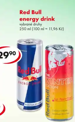 CBA Red Bull energy drink nabídka