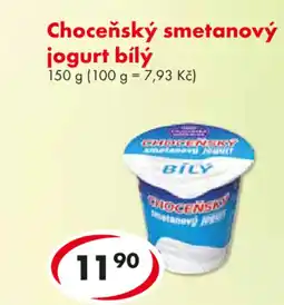 CBA Choceňský smetanový jogurt bílý nabídka