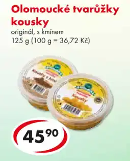 CBA Olomoucké tvarůžky kousky nabídka