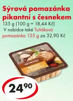 CBA Sýrová pomazánka pikantní s česnekem nabídka