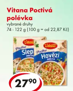 CBA Vitana Poctivá polévka nabídka