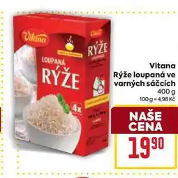 Billa Vitana Rýže loupaná ve varných sáčcích 400 g nabídka