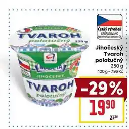 Billa Jihočeský Tvaroh polotučný 250 g nabídka