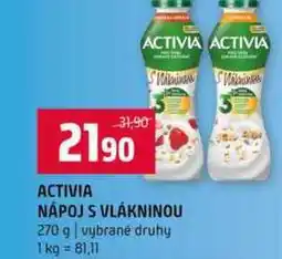 Terno ACTIVIA NÁPOJ S VLÁKNINOU 270 g nabídka