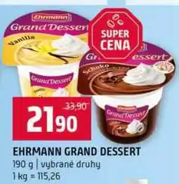 Terno EHRMANN GRAND DESSERT 190 g nabídka