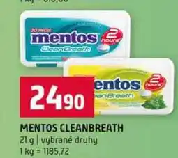 Terno MENTOS CLEANBREATH 21 g nabídka