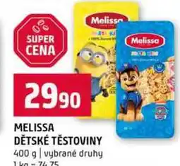 Terno MELISSA DĚTSKÉ TĚSTOVINY 400 g nabídka