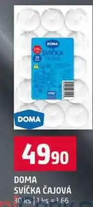 Terno DOMA SVÍČKA ČAJOVÁ 30 ks nabídka