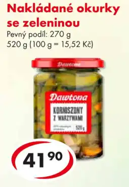 CBA Nakládané okurky se zeleninou nabídka
