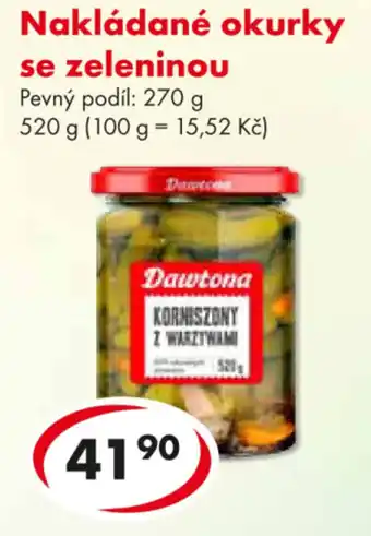 CBA Nakládané okurky se zeleninou nabídka