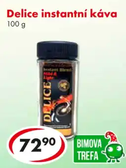 CBA Delice instantní káva nabídka