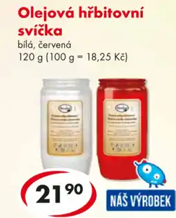 CBA Olejová hřbitovní svíčka nabídka