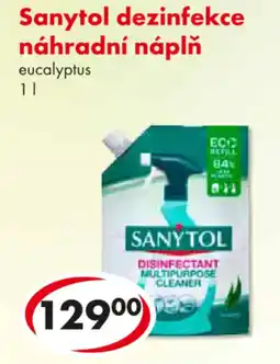 CBA SANYTOL dezinfekce náhradní náplň nabídka