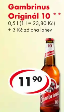 CBA Gambrinus Originál 10 nabídka