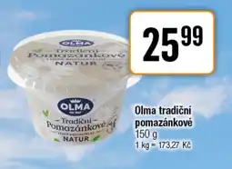 TEMPO OLMA tradiční pomazánkové nabídka