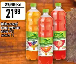 TEMPO HELLO ovocný nápoj nabídka