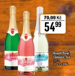 TEMPO Avanti Rosé, Classico, Ice nabídka
