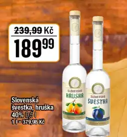 TEMPO Slovenská švestka, hruška 40% nabídka