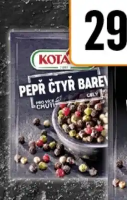 TEMPO Kotányi Pepř čtyř barev celý nabídka