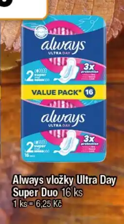 TEMPO Always vložky Ultra Day Super Duo nabídka