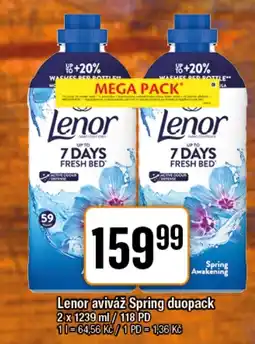 TEMPO Lenor aviváž Spring duopack nabídka