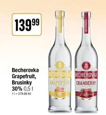 TEMPO Becherovka Grapefruit, Brusinky 30% nabídka