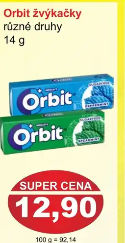 PLUS JIP Orbit žvýkačky nabídka