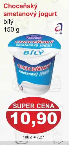PLUS JIP Choceňský smetanový jogurt bílý nabídka