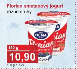 PLUS JIP OLMA Florian smetanový jogurt nabídka