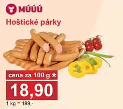 PLUS JIP Hoštické párky nabídka