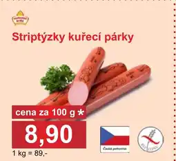 PLUS JIP Striptýzky kuřecí párky nabídka