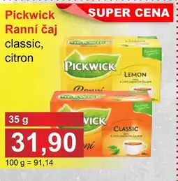 PLUS JIP PICKWICK Ranní čaj nabídka