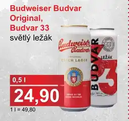 PLUS JIP Budweiser Budvar Original, Budvar 33 nabídka