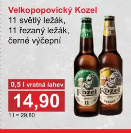 PLUS JIP Velkopopovický Kozel nabídka