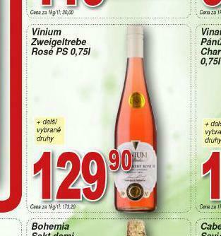Lidl Vinium zweigeltrebe rosé nabídka