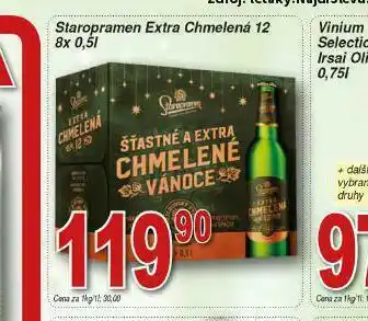 Pivo staropramen extra chmelená 12