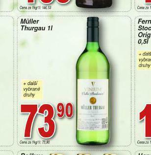Lidl Müller thurgau nabídka