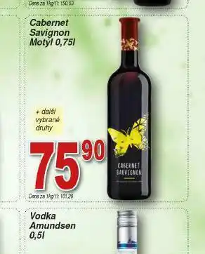 Lidl Cabernet sauvignon motýl nabídka