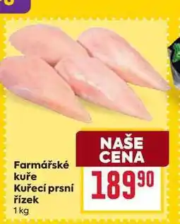 Billa Farmářské kuře Kuřecí prsní řízek 1 kg nabídka
