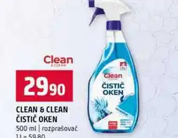 Terno CLEAN & CLEAN ČISTIČ OKEN 500 ml nabídka