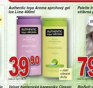 Lidl Authentic toya aroma sprchový gel nabídka