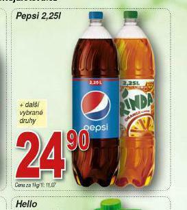 Lidl Pepsi 2,25l nabídka