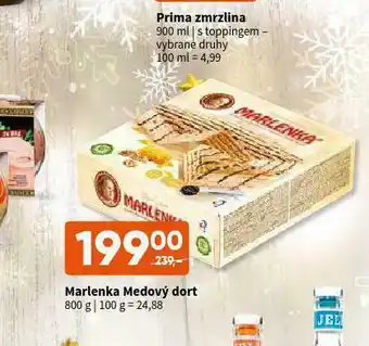 Terno Marlenka medový dort nabídka