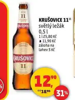 Penny Market KRUŠOVICE 11 světlý ležák, 0,5 l nabídka