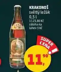 Penny Market KRAKONOŠ světlý ležák, 0,5 l nabídka